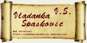 Vladanka Spasković vizit kartica